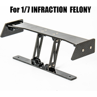 Carbon Fiber Tail Wing for 1/7 ARRMA INFRACTION FELONY RC Truck Car