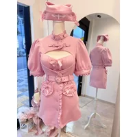 Japanese Sweet Lolita 2 Piece Sets Women 25 Elegant Slim Fit Tops Y2k Mini Skirt Girls Streetwear Harajuku Fashion Suit Outfits