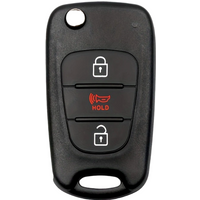 For Kia Hyund Rio Soul For Sportage 2010-2014 3 Buttons Flip Remote Car Key Fob Case Shell Replacement TOY40 HYN10R Blade With