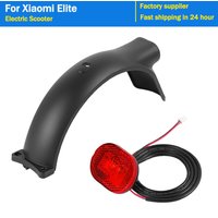 Electric Scooter Rear Fender Waterproof Cover Assembly for Xiaomi Elite Kickscooter Mudguard Contain Brake Taillights Parts