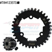 TRAXXAS X MAXX 1/5 XRT 8S 1.5 MOD support en acier au carbone + engrenages à pignon 35T 12T GPM