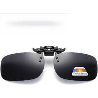 Portable Nearsighted Clip Polarized Sunglasses for Drivers Night Vision Driving Fishing Goggles Clip Adjustable Flip Up Mirror
