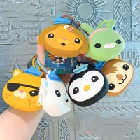 Cartoon The Octonauts Barnacles Anime Zipper Coin Purse Kwazii Anime Peripherals Key Chain Shellington Backpack Decoration Gift