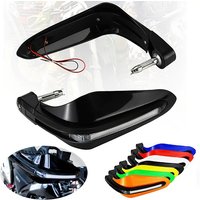 Motorcycle Hand Guard Shield Motorbike Turn Signal Lights Covers LED Flashing Waterproof Protector Dirt Bike Enduro Handguard