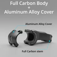 AliExpress NONE Carbon Fiber Stem for SL7 Cockpit - 140g Ultralight, Includes Aero Computer Mount, -6 Degree, 28.6mm Steerer