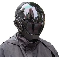 AliExpress NONE Cyberpunk Mask Led Hair Festival Halloween Christmas Cosplay Helmet Party Gift For Adults cycling glasses