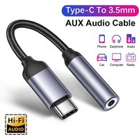 Type C to 3.5mm Aux Audio Adapter Converter USB C Male to 3.5mm Female 3.5mm Jack Headphones Adapter For iPhone 15 Series Xiaomi