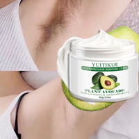 YUITIKUE Avocado Underarm Hair Removal Cream, 60g Gentle Plant-Based Cream for Underarm & Body Hair Removal