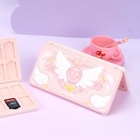 20 Slots Games Star Wings Hard Shell Storage Box Protective Case For Switch 2/NS Oled Lite Memory TF Game Cards Cover Protector