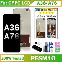 6.56"Tested Display For Oppo A36 LCD PESM10 Touch Screen Digitizer Assembly For Oppo A76 LCD CPH2375 Screen Replacement Part