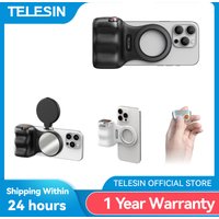 TELESIN Fun Shot Phone Camera Shoot Hand Grip Magnetic Phone Holder Shooting Aid Remote Control Handle for iPhone & Android