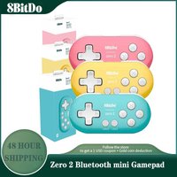 8BitDo Zero 2 Bluetooth Gamepad for Nintendo Switch Windows Android MacOS Wireless Bluetooth Game Controller for NS Switch