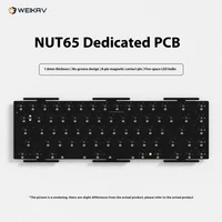NUT65 Keyboard PCB 1.6MM Cotton Free Dedicated PCBA Non Slotted RGB Light Light Gaming Office Mechanical Keyboard Accessories