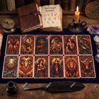 12Zodiac Signs 1oz .999 Copper Bar Antique Astrology Constellation Art Square Copper Ingot Mystic Collectible Metal Token Gift