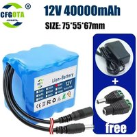 AliExpress LOLRKO 12V 40Ah 18650 Lithium Battery Pack 3S4P Rechargeable Battery with BMS 12.6v Charger for Fishing Bicycle Large Capacity Battery