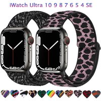 Nylon Braided Strap For Apple Watch Ultra 3 49mm 11 10 46mm 42mm Bracelet Band iWatch Series 9 8 7 6 5 4 SE 45mm 41mm 44mm 40mm