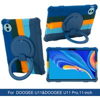 Case For Doogee U11 / U11 Pro Case Silicone Shockproof Cover with 360 Degree Rotating Kickstand Free Shouder Strap & Stylus Pen