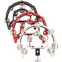 Single/Double Drum Circle Row Rattle Drum Rings Semicircle Tambourine With Mounting Eye Bolt Orff Percussion Musical Instruments