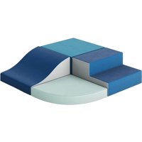 4 Pieces Toddler Climbing Blocks Soft Foam Blocks for Toddlers, Lightweight Climbing Set for Crawling & Sliding Active Play