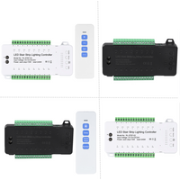 Motion Sensor Switch Stair Light LED Controller 16 Channels PIR Human Body Infrared Inductive Staircase Strip Controler 12V 24V