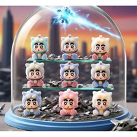 Cute Shin-chan Blind Box Cute Doll Figurine Desktop Decoration Adorable Trendy Live Streaming Matching Blind Bag Gift