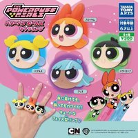 The Power Girls Gashapon Toys Bubbles Buttercup Blossom Big Head Ring Anime Cartoon Figure Model Ornaments Toys