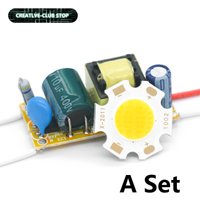 1Set High Power 3W 5W 7W 10W COB Bridgelux LED Integrated Lamp Chip With LED Power Supply Driver For LED Floodlight Spot Light