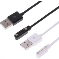 4 pins 7.62 Fast Charging Cable For KW88 KW18 KW99 KW06 KW98 q100 q750 kw18 y3 h1 h2 smart watch Magnetic Charger Cord
