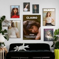 Famous Singer C-Clairo Poster Sticky Posters Waterproof Paper Sticker Coffee House Bar Home Decor