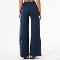 High Waist Wide Leg Pants Women's Breathable Fitness Yoga Bell Bottom Trousers Solid Elastic Flare Pants Female Yoga Trousers