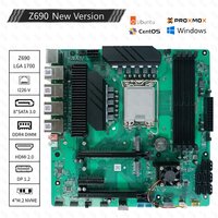 Z690 Motherboard AIO Nas Motherboard Support LGA1700 12-14th CPU 4*DDR4 UDIMM 4*M.2-NVME 8*SATA 3.0 4*2.5G I226-V Workstation