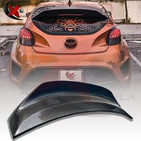 Suitable For Hyundai Veloster 2011-2016 Carbon Fiber Material Rear Roof Spoiler And Car Top Decorative Cover Plate