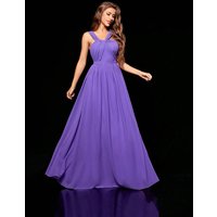 Mgiacy irregular folding cross chiffon full length Evening gown Ball dress Party dress