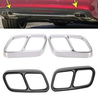 Car Quad Exhaust Tip Trim Stainless Steel for Mercedes‑Benz CLS W218 2012 2013 2014 2015 2016 2017 Car Accessories Tools