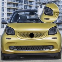 Headlight Protection Film For Smart Fortwo 453 2014-2024 Smoke Black High-Gloss Pre-Cut TPU PPF Anti-Scratch Car Vinyl Wrap Kit