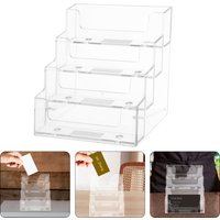 Business Cards Box Exclusive For The Exhibition Multi-Layer Plastic Desktop Card Holder Desk Shelf Box Storage Transparent