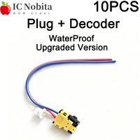 10PCS Universal Airbag Resistor with Decoder Safety Airbag Bypass Resistor with Plug Enhanced Chip Shield Resistor