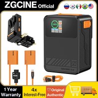 ZGCINE ZG-X99 V-Mount Battery 99.9Wh 6750mAh USB-C PD 100W OLED D-Tap with V-Lock Plate Dummy Battery Kit for FX3 FX30 C70 BMPCC