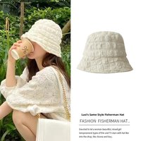 1pc Korean Lace Bucket Hat for Women Outdoor Sun Protection Thin Panama Cap Outdoor Beach Sun Visors Casual Bonnet Female Gorras