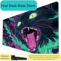 Fantasy Demon Black Cat Magic Card Gaming Mats with zone mtg playmat desk mat Commander Playmat suitable for game gathering