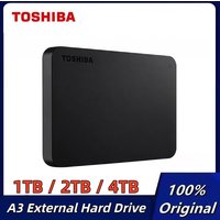 Original Toshiba A3 4TB 2TB 1TB Portable External Hard Drive USB 3.0 Canvio Basics External HDD for Desktop Laptop