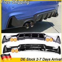 Schwarzer Glas-Heckdiffusor für BMW 4er Serie F32 F33 F36 2014-2019 M Sport Facelift Diffusor Karosserie-Kit Heckstoßstangenlippe
