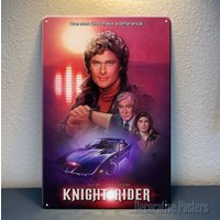 Knight Rider Tv Series Movie Metal Poster Tin Sign 20x30cm Plaque-Aluminum