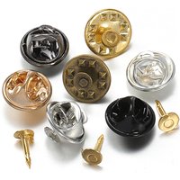 50pcs Butterfly Clasp Pin Back Brooch Clutch Care Cap Nail Tie Stoppers for Jewelry Making DIY
