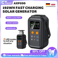 CTOLITY AXP200 Solar Generator Portable Mobile Power Station with Lifepo4 Battery for Outdoor Camping RV Home