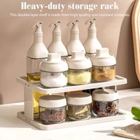 11 PCS Clear Glass Kitchen Oil Dispensers Airtight Condiment Spice Jars Double-Layer Sealing Oats Containers