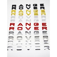 Premium 3D ABS Range Rover Letters Car Front Hood Bonnet Emblem Badge For Land Rover Discovery Sport Evoque Defender Accessories