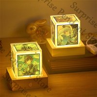 Anime Genshin Impact Venti Xiao Keqing Ganyu Kamisato Ayaka Hu Tao Cosplay Nachtlampe Maskottchen Dekoration Nachtlicht Ornament Geschenk