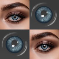 Visuashow Crush Color Contact Lenses With Myopia & Prescription 2Pcs Small Pupil Colored Contacts Yearly Use Lens For Students