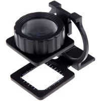 10X30mm Full Mini Pocket Metal Linen Tester Loupe Thread Counter Folding Cloth Magnifiers Lupa Magnifying Glass